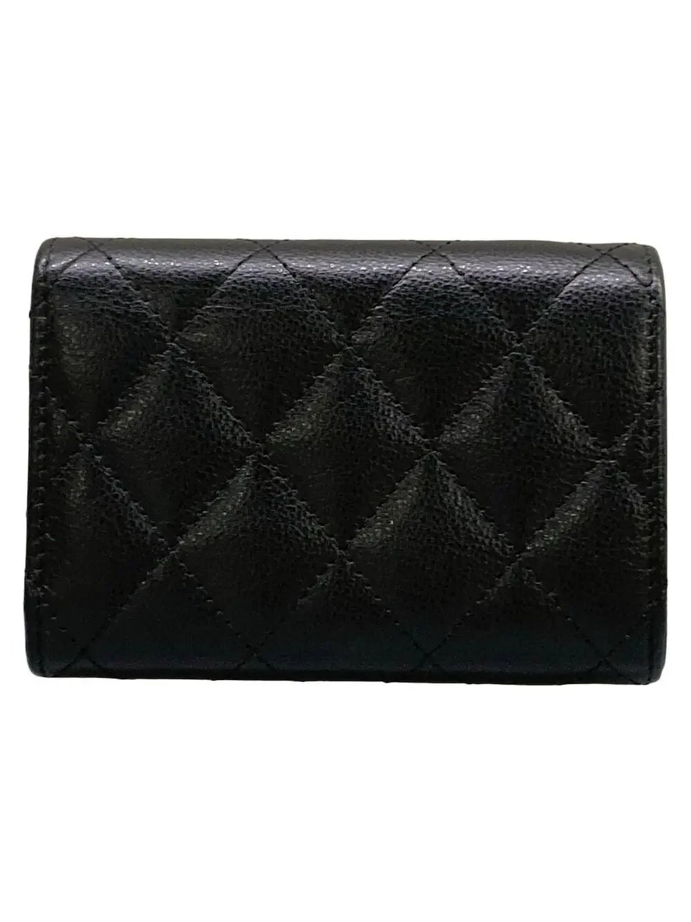 Chanel Small Flap Wallet Matrasse Black #278605C13B